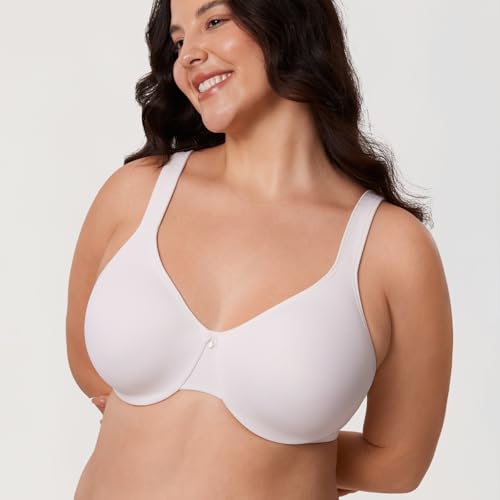 Image of DELIMIRA Women's Minimizer Plus Size Underwire Bras | Smooth, Full Coverage, Seamless, Tshirt Bra