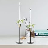 ★Weite Verwendung: Die kerzenständer schwarz metall verleihen Ihnen eine subtile und elegante Atmosphäre und eignen sich perfekt für Einweihungspartys, Hochzeiten ,Jubiläen，Feiertagen und Abendessen bei Kerzenschein.