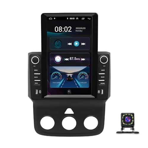 9.7 inches Car Stereo Radio for Dodge RAM 1500 2500 3500 4500 5500 2013 2014 2015 2016 2017 2018 2019, w/CarPlay &Android Auto Radio, Support GPS Bluetooth/SWC/WiFi/Backup Camera (Only fit Manual AC) -  Ftoghe