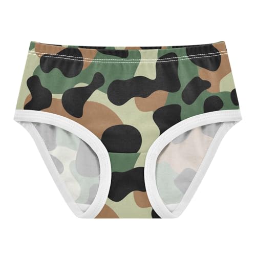 Cotton Toddler Underwear Floral Camouflage Green Brown Black Little Girl Panties Aesthetic Briefs Underpants 2t