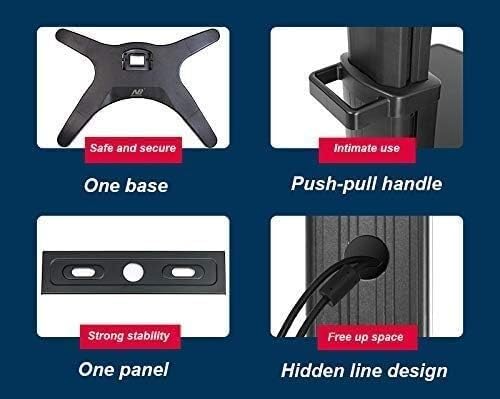 Soporte móvil para TV con ruedas y altura ajustable miniatura 4