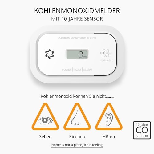 ELRO FC5003 Kohlenmonoxidmelder | Zuverlässiger Schutz & CO Alarm | Europäische Norm EN50291  
ELRO FC5003 Kohlenmonoxid
