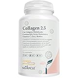 Nutracle Collagen 2.5 120 tabletas, Suplemento de Colágeno BioActive Verisol®, ácido hialurónico, coenzima Q10, vitamina C, zinc y biotina - Apoya la piel, el cabello, los huesos - Alta concentración