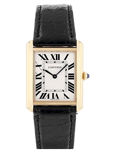 [カルティエ] CARTIER 腕時計 W5200004 タンク ソロ LM メンズ YG/社外ブラックレザー シルバー [中古品] [並行輸入品]