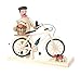 Produktbild DREGENO Seiffen eG Räuchermann Pilzsammler mit Fahrrad, Holz, Bunt, 20 x 8 x 18 cm