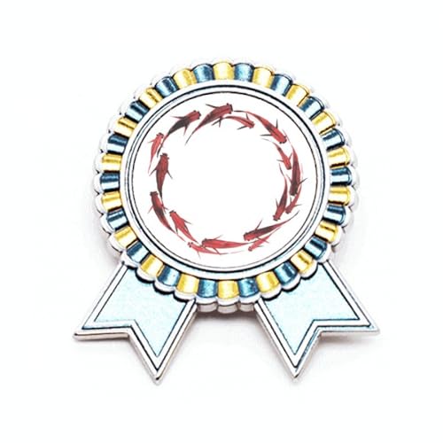 Broche carpe rouge chinoise en métal taille M pour accessoire de veste