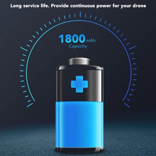 Image of Drone Battery 3.7V 1800mAh - Thermal Insulated Plug-and-Play Rechargeable Battery for RC Drones