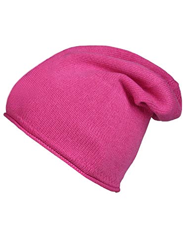 Cashmere Dreams Women Girls Ladys UNI- Sparkle- Beanie-Hat-Cap with Star - Knitwear-Perfect accessoire-11,4 x 9 inch - Pink