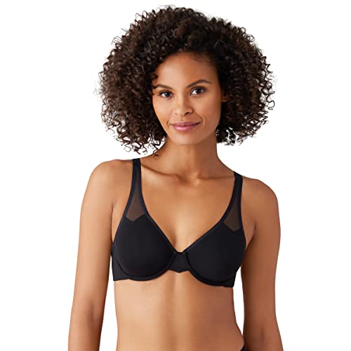 Wacoal Womens Body by 2.0 Unlined Seamless Convertible Underwire Bra, Black, 34B