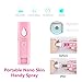 Nano Facial Steamer Mist Spray Eyelash Extensions Cleaning Pores Water SPA Moisturizing Hydrating Face Sprayer USB Rechargeable Mini Beauty Device (Pink)