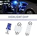 CouTunp 24PCS Car Interior LED Lights Kit Set, T10 31mm 42mm LED Interior Replacement Bulbs, Blue Interior Cars Light, for Dome Map License Plate Bulbs Door Side Marker Cornering (Blue)