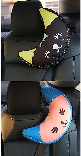 Image of Car Seat Belt Pillow Cover for Kids Shoulder Neck Support Protector Pad Soft Car Safety Belt Sleeping Head Cushion Auto Pillow for Travel Airplane Pushchair