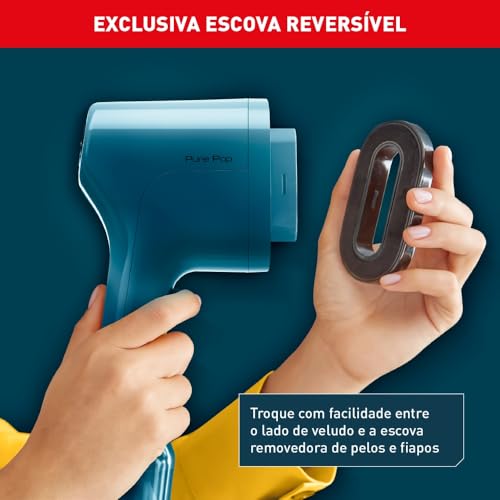 Vaporizador de Roupas Arno Pure Pop Azul, Higieniza e Desodoriza, 1100W, Aquece em 15s, Portátil, HS