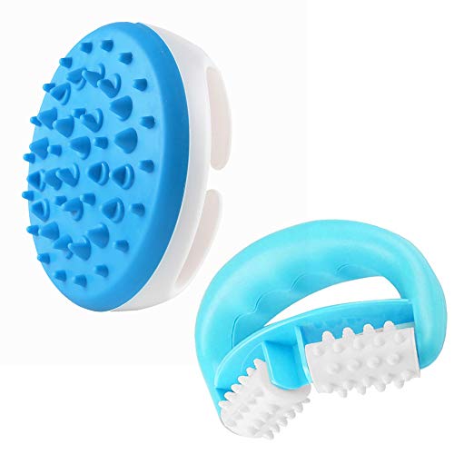 AODOOR Cepillo masajeador de silicona Cepillo de masaje de aceite esencial Cepillo de masaje corporal Cepillo masajeador anti celulitis adelgazante relajante exfoliante masajeador anti celulitis