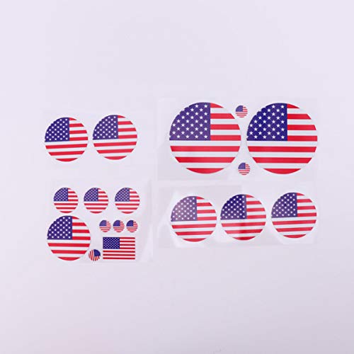 CLISPEED 2 Pcs Bandeira Dos Eua Adesivos de Carro Americano Eua Bandeira Decalque Estrelas PatriÃ³ti