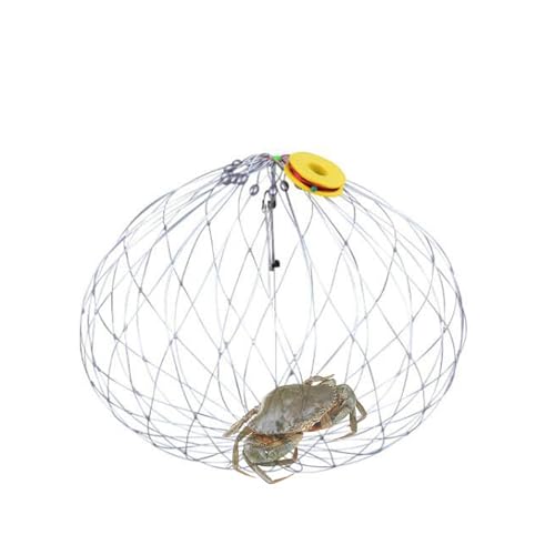 Steel Wire Crab Net | Multi-Functional Automatic Opening & Closing Soft Net for Catching Fish, Lobsters, and Crabs