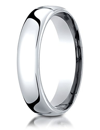 5.5Mm Euro Comfort Fit Wedding Band/Ring 14 Kt White Gold Size 11 #TOP18