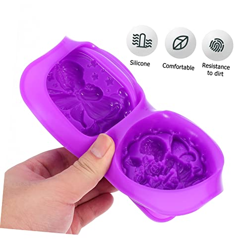 ADOCARN 1 bandeja - moldes de bolo muffin, molde roxo, ângulo de cozimento, presentes em forma criat