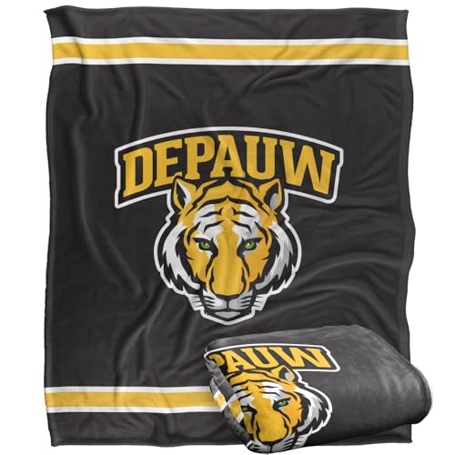 LOGOVISION DePauw University Blanket, 60x80 Primary Logo SilkyTouchBlanket
