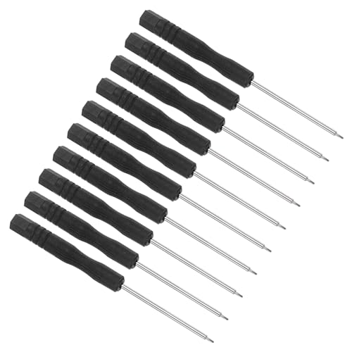 CoCud Cacciavite Phillips Piccolo Dimensione 1,5mm Lunghezza 80mm Cacciavite Croce Acciaio con Impugnatura Antiscivolo - (Applicazioni: per Occhiali Orologi Elettronica Computer) 10pz