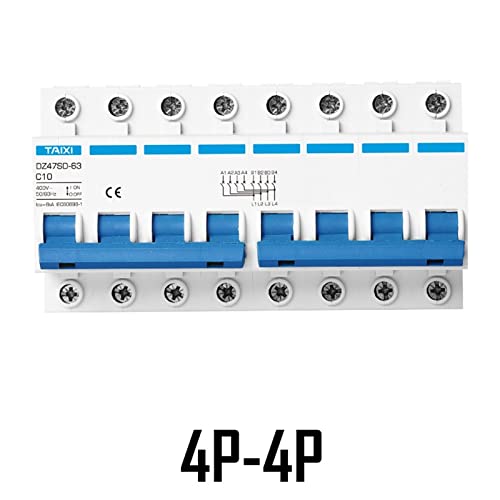 Mini disjoncteur différentiel double transfert de puissance 220V 50A triphasé - 6