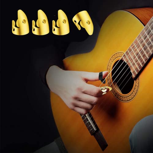 Médiators de Pouce de Guitare 12pcs Doigts Plectres Réglables Médiators Picks Comprenant 8pcs Doré Médiators Doigts… - Les Beatles, Paul McCartney, John Lennon, RIngo Starr, George Harrison Médiators de Pouce de Guitare 12pcs Doigts Plectres Réglables Médiators Picks Comprenant 8pcs Doré Médiators Doigts… – Image 8