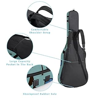 Housse de sac de guitare épaisse avec rembourrage en éponge imperméable pour guitare acoustique électrique basse… - Les Beatles, Paul McCartney, John Lennon, RIngo Starr, George Harrison Housse de sac de guitare épaisse avec rembourrage en éponge imperméable pour guitare acoustique électrique basse… – Image 3