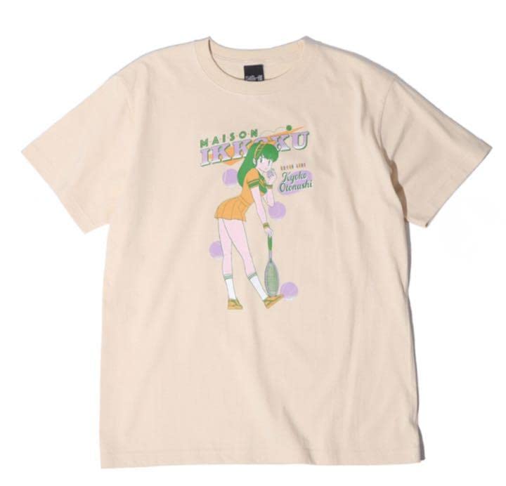 Amazon.co.jp: ｜めぞん一刻｜tシャツ ｜M｜TENNIS｜ナチュラル 