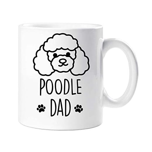 Caniche Dad Taza Mascota Regalo Amantes de los Perros Breed Mascota Regalo Día de Padres