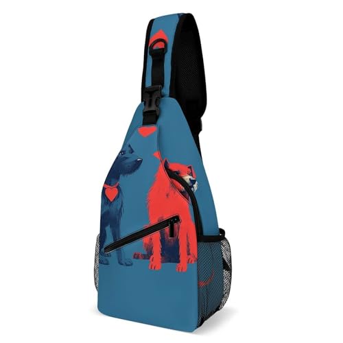 Bolso bandolera casual para senderismo 38x20cm miniatura 1