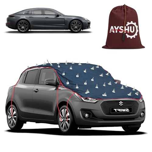 Image of AYSHU Water-Resistant Spike Car Cover for Porsche Panamera - Protects from Dogs, Monkeys, Dust, Sunlight & UV - Full Roof Universal Fit