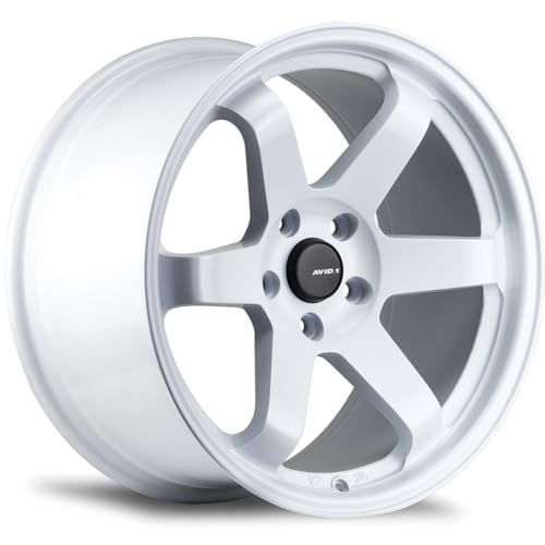 AVID.1 AV-06 Matte White 17x8 Custom Wheel – Fits 5x114 Bolt Pattern with +35 Offset – Lightweight Performance Alloy Wheel – Aggressive Street Style & Track-Ready Car Accessories