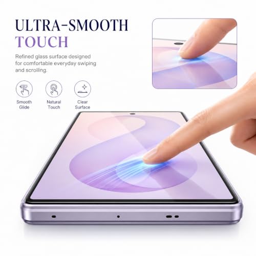 Image of ArmourPro Borderless Tempered Glass for Samsung Galaxy Z Fold 8, Pack of 2 Clear Screen Protector with Anti-Dust Speaker Mesh, 9H Anti-Scratch, HD Clarity, Case Friendly, Easy Installation Kit