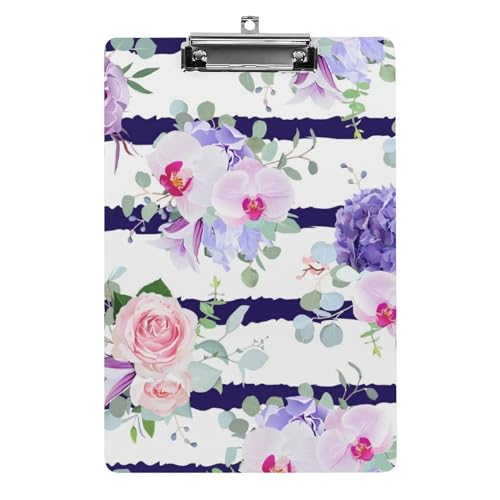 Planchettes à pince A4 rose pourpre supérieure avec clip à profil bas et finition soignée
