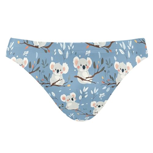 Men's Swim Briefs Cute Koala Swimsuit Beach Swimwear Bikini M B0404151