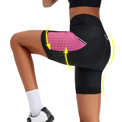 beroy Short feminino acolchoado 4D para ciclismo shorts de ciclismo Road Mountain Ride Bicycle Biker