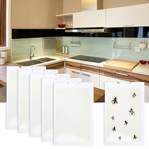 Stingmon 6 Pack Cricket Glue Traps, Indoor and Outdoor Cricket Trap, Sticky and cave Cricket Glue Traps for Crickets