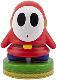 Paladone Super Mario Shy Guy 3D Icon BDP | Officially Licensed Nintendo Collectable | Unique Gift Idea | Bright Night Light or Desk Lamp | Battery Powered by 2 x AAA, White