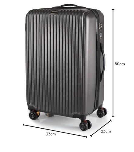 Mala de Bordo em ABS Com 4 Rodas 360 - AeroMalas Espanha (Grafite)