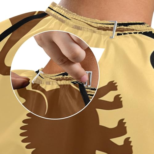 Capa para Corte de Cabello con Diseño Dinosaurio Impermeable miniatura 7