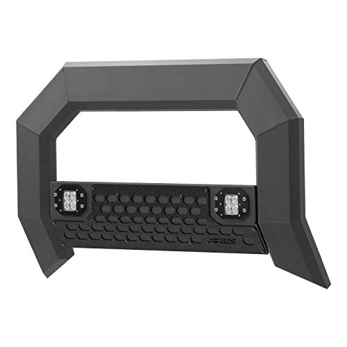 Image of ARIES 2165102 AdvantEDGE Black Aluminum Truck Bull Bar with Lights, Select Ram 1500