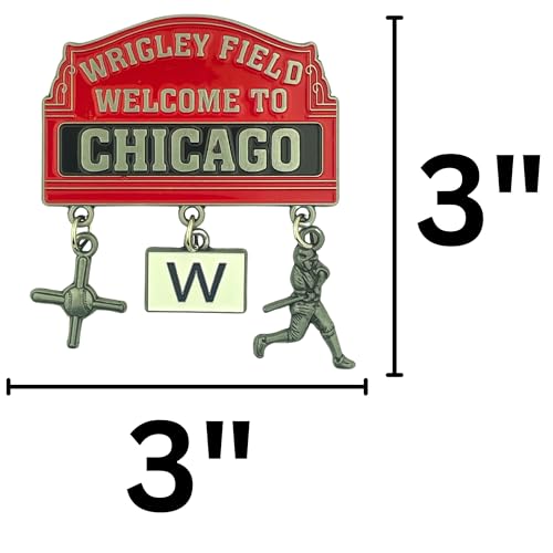 Imán Decorativo Souvenir Wrigley Field 3x3 Pulgadas miniatura 3