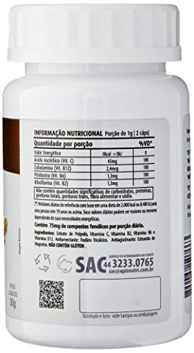 Extrato de Própolis 500mg (60 Caps), Apisnutri