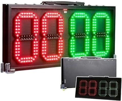 Tableau de substitution LED rechargeable unilatéral pour arbitrage de football