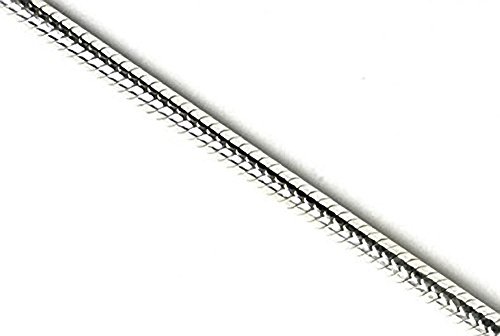 Tobillera de plata de ley 925 con cadena de serpiente de 24 a 27 cm, tobillera ajustable de 24 a 27 cm, tobillera para mujer de 3,5 gramos.