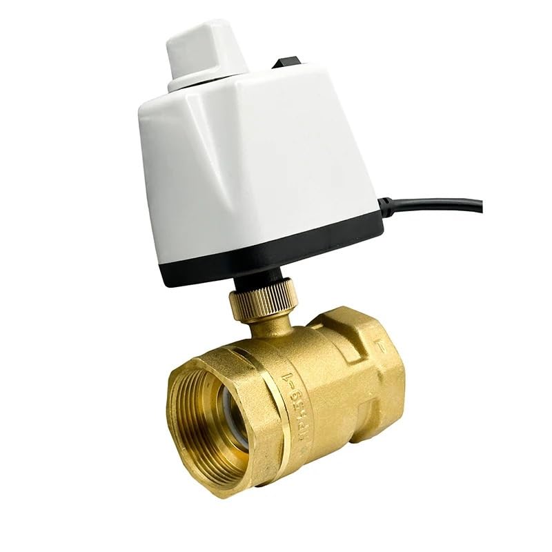 Valvola a sfera motorizzata 1/2" 3/4" 1" con interruttore manuale Reset di spegnimento a 2 fili in ottone Valvola elettrica con coppia di 8 N·m 220 V 24 V 12 V(3/4",12VDC)
