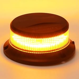 ETUKER 12V 24V Gelbe Rundumleuchte Magnet