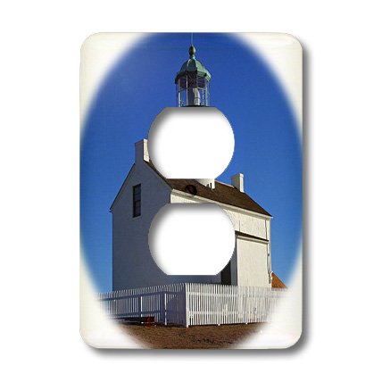 Plaque murale Point Loma cache de prise 3dRose pour embellir vos murs - 3