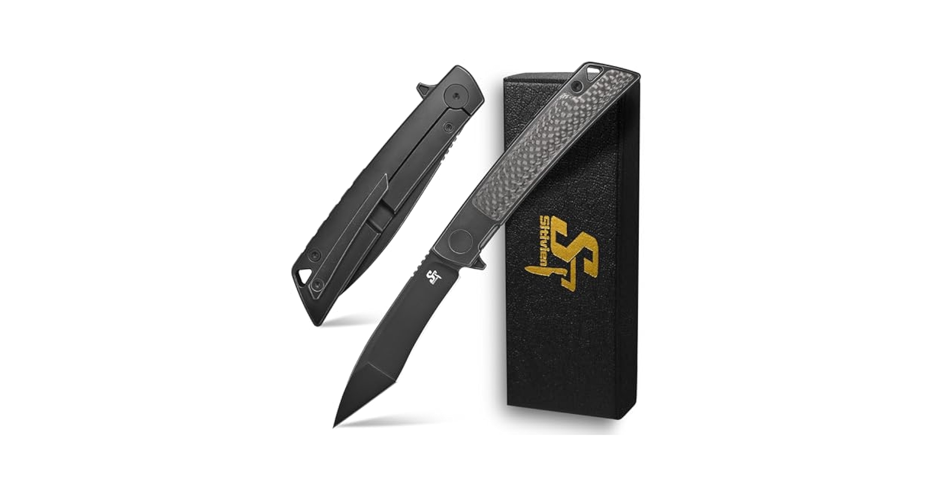 Amazon.com : Sitivien ST777 Pocket Folding Knife,Handmade