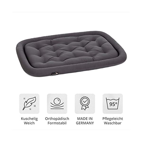 Pointer | Orthopädisches Hundekissen Mittelgroße Hunde, 90x60 cm - Hundebett Waschbar bis 95°C, Geruchsfrei, Robust, Indoor & Outdoor, Made in Germany (L - 90x60 cm, Anthrazit) – Bild 3